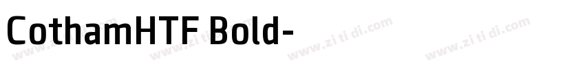 CothamHTF Bold字体转换